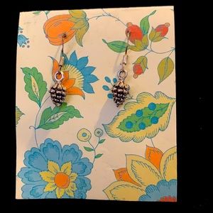 New Pewter Pine Cone Earrings